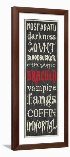 Dracula Sign-Erin Clark-Framed Giclee Print