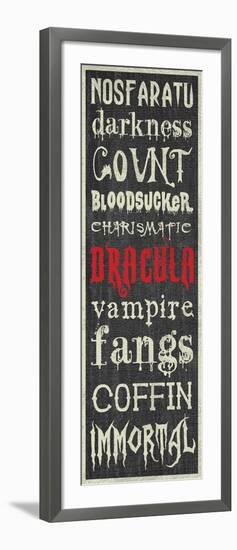 Dracula Sign-Erin Clark-Framed Giclee Print