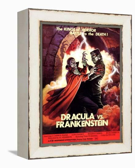 Dracula vs. Frankenstein, Zandor Vorkov, John Bloom, 1971-null-Framed Stretched Canvas