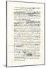 Draft of the Declaration of Independence in Jefferson's Handwriting, Page 1-null-Mounted Giclee Print