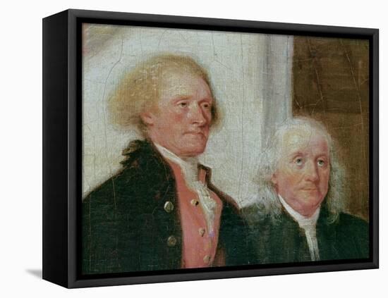 Drafting the Declaration of Independence, 28th June 1776, Detail of Thomas Jefferson (1743-1826)…-John Trumbull-Framed Premier Image Canvas