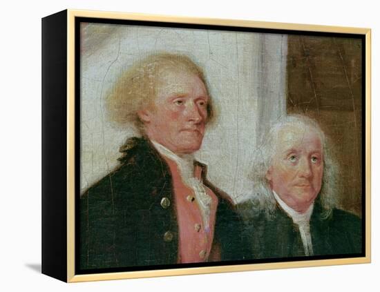 Drafting the Declaration of Independence, 28th June 1776, Detail of Thomas Jefferson (1743-1826)…-John Trumbull-Framed Premier Image Canvas