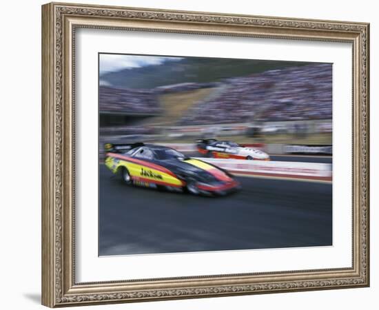 Drag Racing, Denver, Colorado, USA-null-Framed Photographic Print