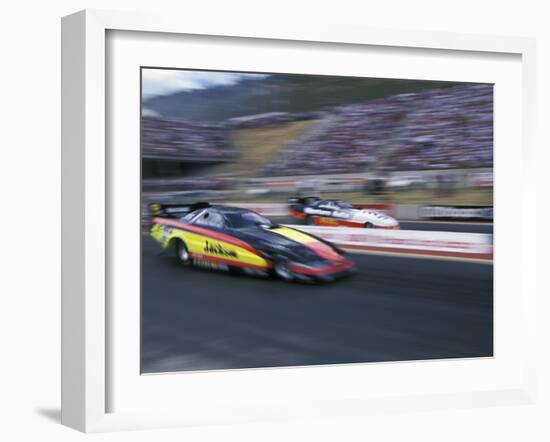 Drag Racing, Denver, Colorado, USA-null-Framed Photographic Print