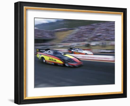 Drag Racing, Denver, Colorado, USA-null-Framed Photographic Print