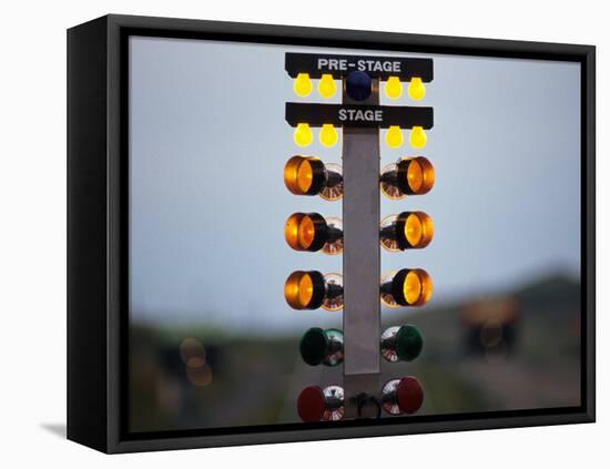 Drag Racing Starting Christmas Lights-null-Framed Premier Image Canvas