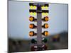 Drag Racing Starting Christmas Lights-null-Mounted Photographic Print