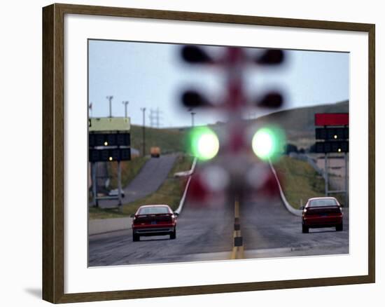 Drag Racing Starting Lights-null-Framed Photographic Print