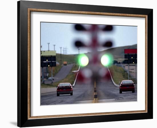 Drag Racing Starting Lights-null-Framed Photographic Print