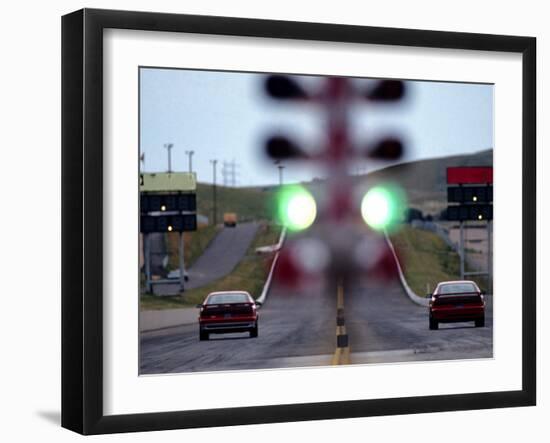 Drag Racing Starting Lights-null-Framed Photographic Print