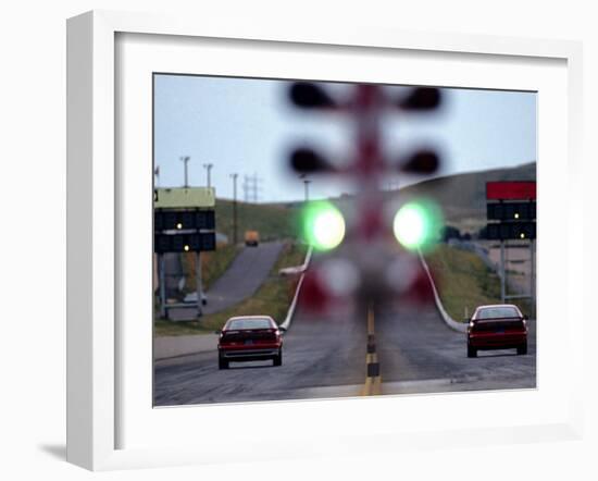 Drag Racing Starting Lights-null-Framed Photographic Print