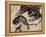 Dragon and Tiger-Kyosai Kawanabe-Framed Premier Image Canvas