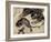 Dragon and Tiger-Kyosai Kawanabe-Framed Giclee Print