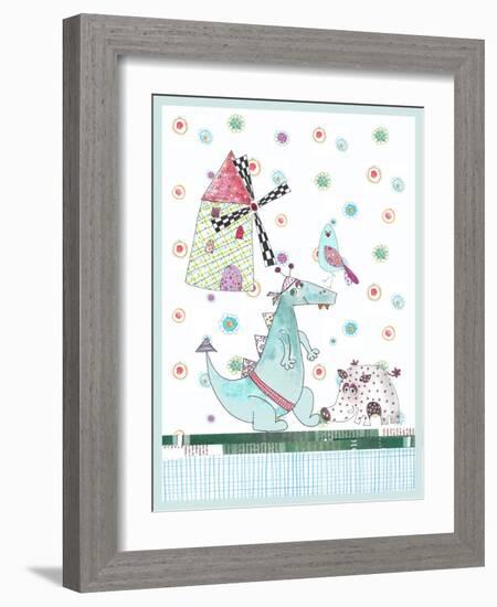Dragon and Wild Boar-Effie Zafiropoulou-Framed Giclee Print