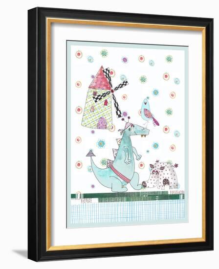 Dragon and Wild Boar-Effie Zafiropoulou-Framed Giclee Print