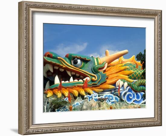 Dragon at Haw Par Villa, Singapore-Bill Bachmann-Framed Photographic Print