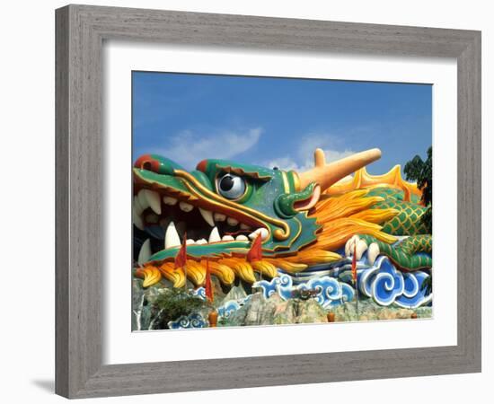 Dragon at Haw Par Villa, Singapore-Bill Bachmann-Framed Photographic Print