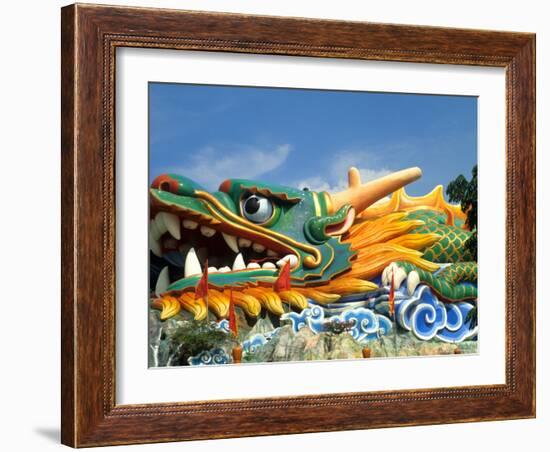 Dragon at Haw Par Villa, Singapore-Bill Bachmann-Framed Photographic Print