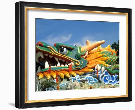 Dragon at Haw Par Villa, Singapore-Bill Bachmann-Framed Photographic Print