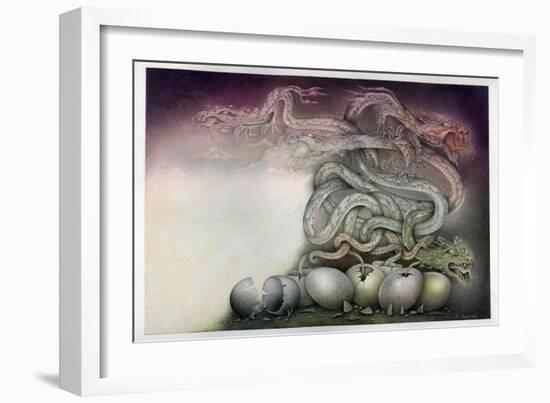 Dragon Birth-Wayne Anderson-Framed Giclee Print