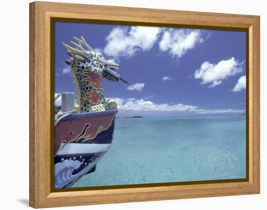 Dragon Boat, Okinawa, Japan-Dave Bartruff-Framed Premier Image Canvas