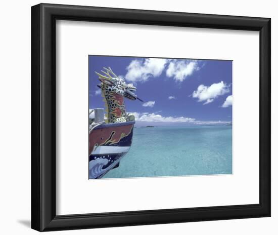 Dragon Boat, Okinawa, Japan-Dave Bartruff-Framed Photographic Print