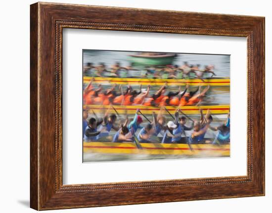 Dragon Boat Race, Shau Kei Wan, Hong Kong Island, Hong Kong-Ian Trower-Framed Photographic Print