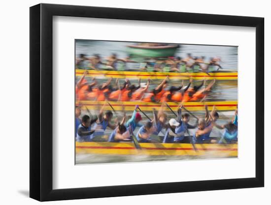 Dragon Boat Race, Shau Kei Wan, Hong Kong Island, Hong Kong-Ian Trower-Framed Photographic Print