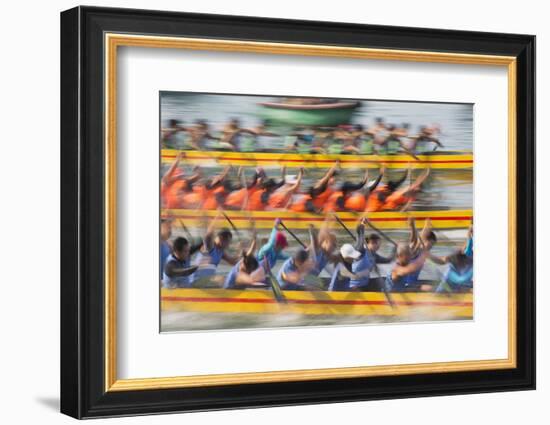 Dragon Boat Race, Shau Kei Wan, Hong Kong Island, Hong Kong-Ian Trower-Framed Photographic Print