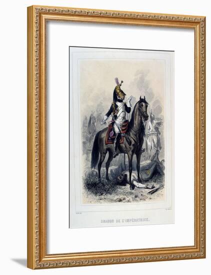 Dragon De L'Imperatice, (Light Dragoon), 1859-Auguste Raffet-Framed Giclee Print