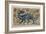 Dragon' Design for a Tile (W/C on Paper)-William De Morgan-Framed Giclee Print