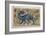 Dragon' Design for a Tile (W/C on Paper)-William De Morgan-Framed Giclee Print