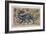 Dragon' Design for a Tile (W/C on Paper)-William De Morgan-Framed Giclee Print