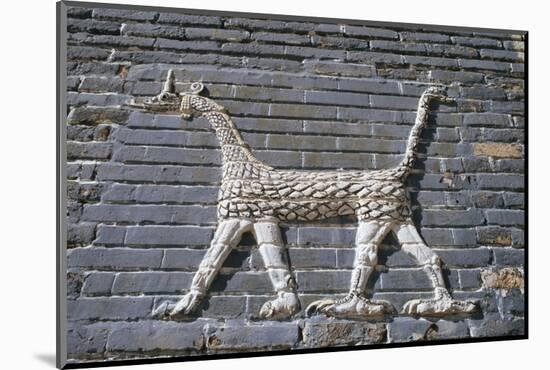 Dragon, glazed bricks, Ishtar Gate, Babylon, Iraq-Vivienne Sharp-Mounted Photographic Print