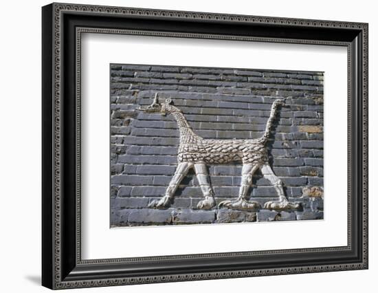 Dragon, glazed bricks, Ishtar Gate, Babylon, Iraq-Vivienne Sharp-Framed Photographic Print