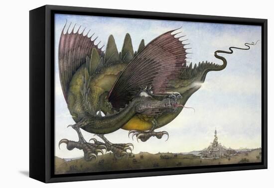 Dragon in Flight, 1979-Wayne Anderson-Framed Premier Image Canvas