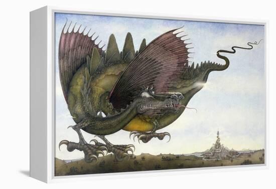 Dragon in Flight, 1979-Wayne Anderson-Framed Premier Image Canvas