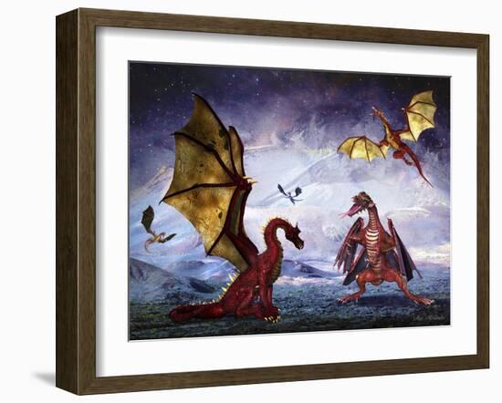 Dragon Land-Ata Alishahi-Framed Giclee Print