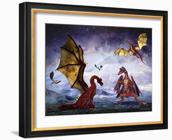 Dragon Land-Ata Alishahi-Framed Giclee Print