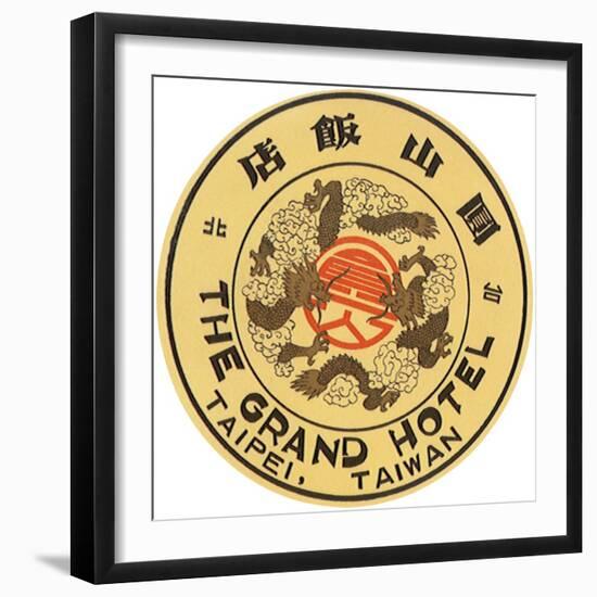 Dragon Luggage Label-null-Framed Giclee Print