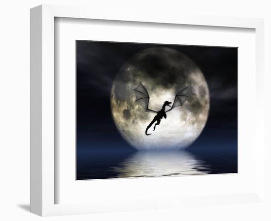 Dragon Moon-Julie Fain-Framed Art Print