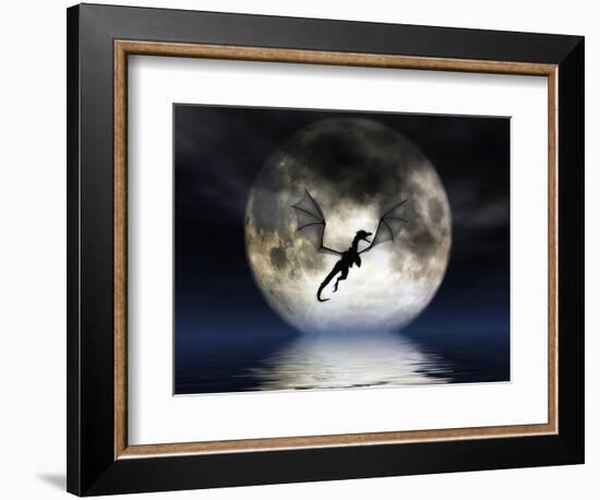 Dragon Moon-Julie Fain-Framed Premium Giclee Print