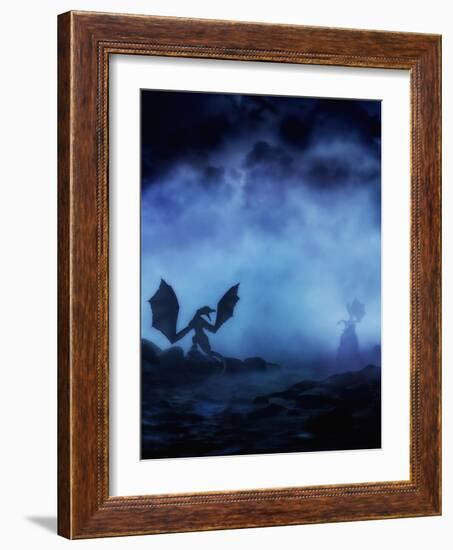 Dragon Myst-Julie Fain-Framed Art Print