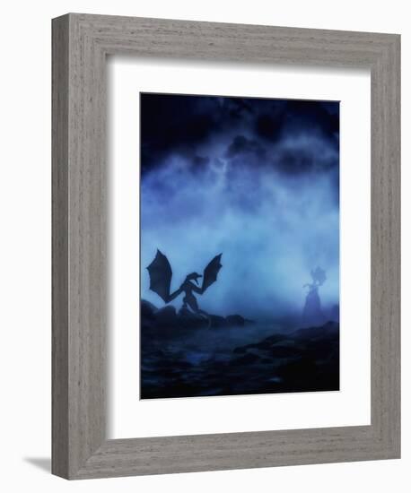 Dragon Myst-Julie Fain-Framed Art Print