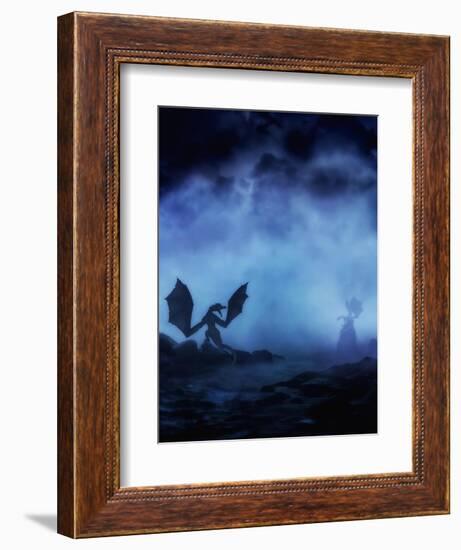 Dragon Myst-Julie Fain-Framed Art Print