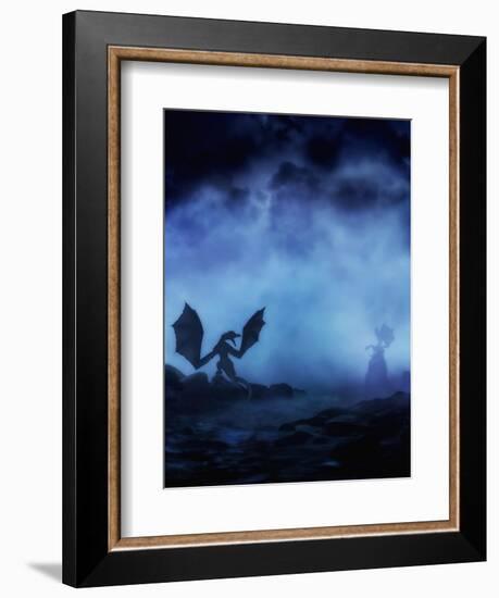 Dragon Myst-Julie Fain-Framed Art Print