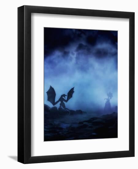 Dragon Myst-Julie Fain-Framed Art Print