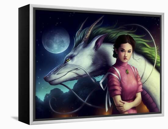 Dragon Night-JoJoesArt-Framed Premier Image Canvas