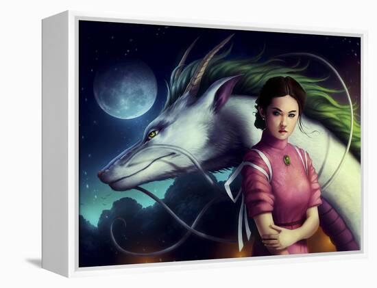 Dragon Night-JoJoesArt-Framed Premier Image Canvas