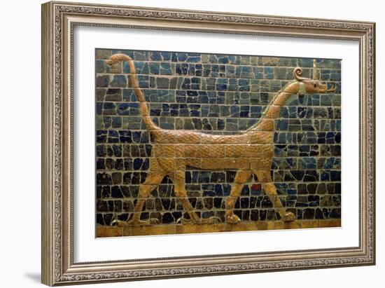Dragon of Marduk, on the Ishtar Gate, Neo-Babylonian, 604-562 BC-null-Framed Premium Giclee Print